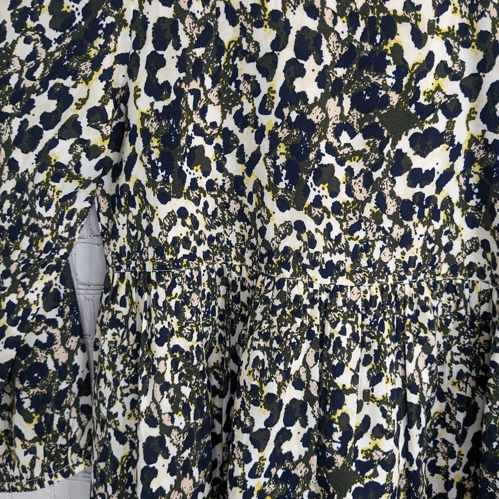 CREAMIE Gorgeous Dress! Girls' 8  Lined Animal Print Long-sleeved Party Dress - Picture 6 of 11